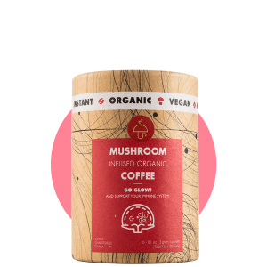 Go Glow – organic instant coffee with Chaga and Chanterelle