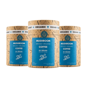 Go Tireless 30 Servings – Organic Instant Coffee with Cordyceps and Chanterelle